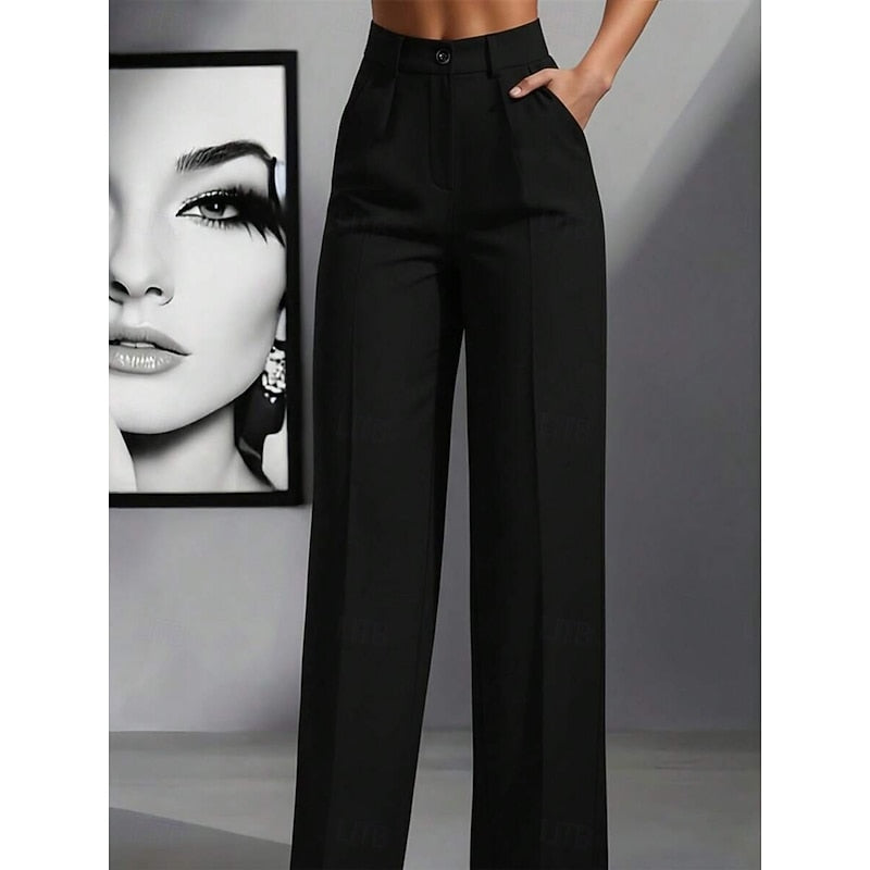 High-Waist-Anzughose