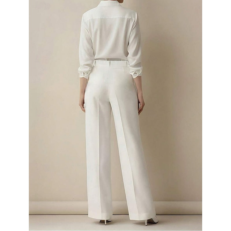 High-Waist-Anzughose