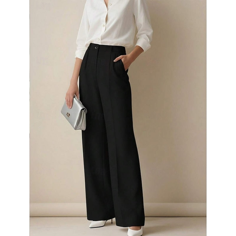 High-Waist-Anzughose