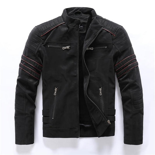 Hochwertige Motorradjacke mit Stehkragen