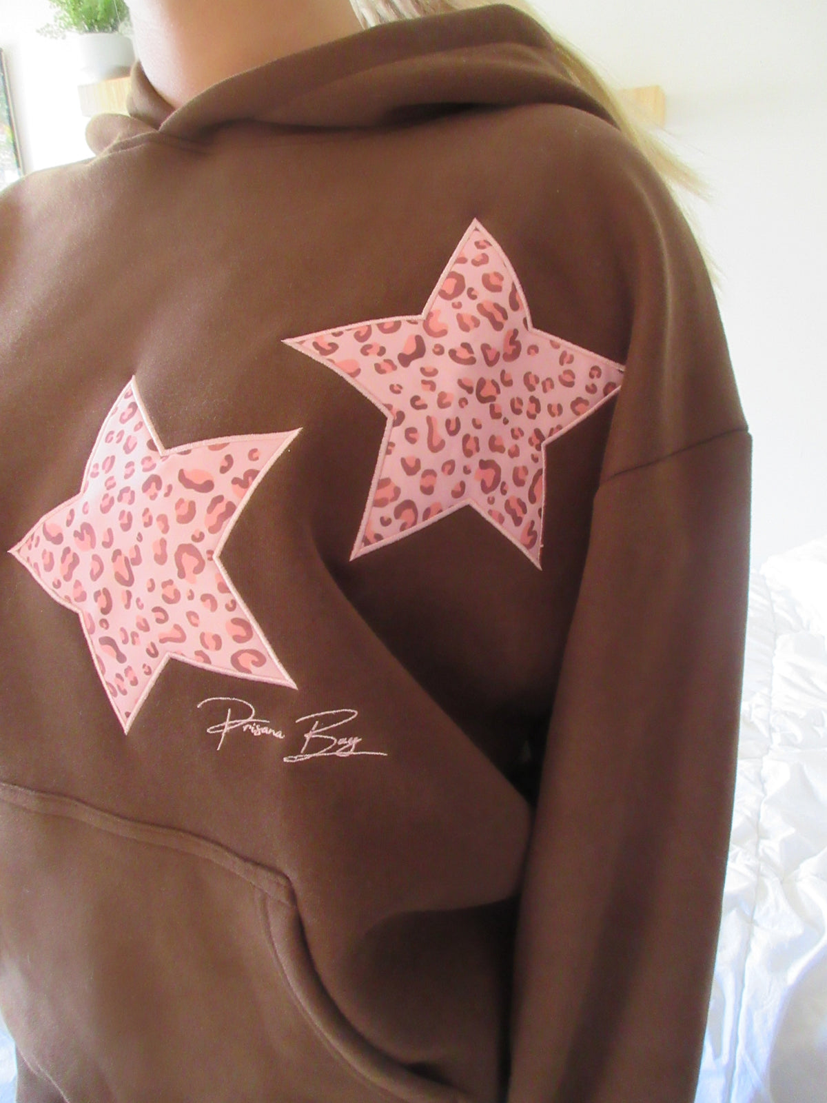 Hoodie mit Leoparden-Sternen