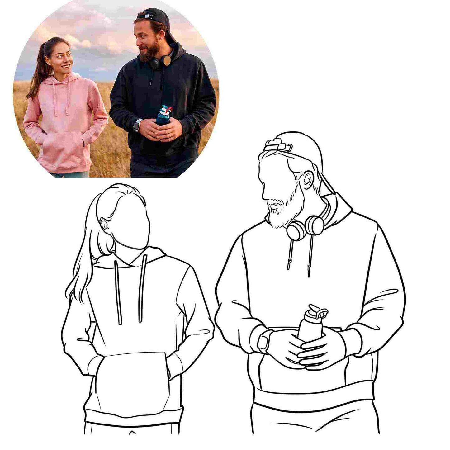 Imagecapture Hoodie | Elegante Foto-Stickerei für modische Erinnerungsstücke