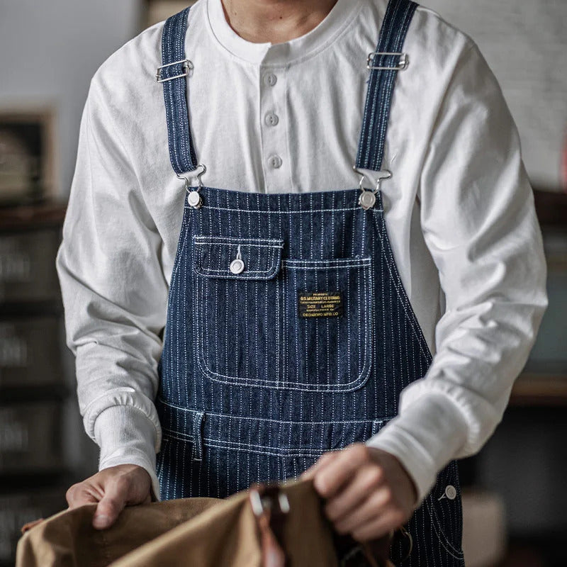 Indigo-Denim-Latzhose für Herren | Komfort und Langlebigkeit