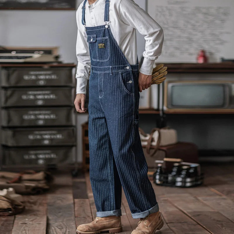 Indigo-Denim-Latzhose für Herren | Komfort und Langlebigkeit