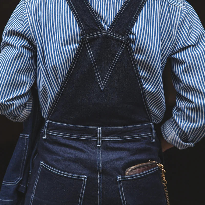 Indigo-Denim-Latzhose für Herren | Komfort und Langlebigkeit