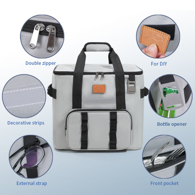 Isolierte Kühltasche für Lebensmittel