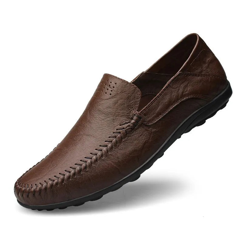 Italienische Loafer aus 100 % echtem Leder
