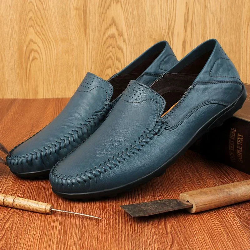 Italienische Loafer aus 100 % echtem Leder