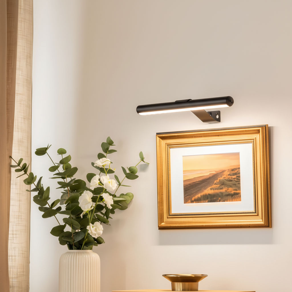 Kabellose LED-Lampe mit verstellbarem Abstrahlwinkel, Aluminium und Eisen, 3 Lichtfarben, USB-C-Aufladung