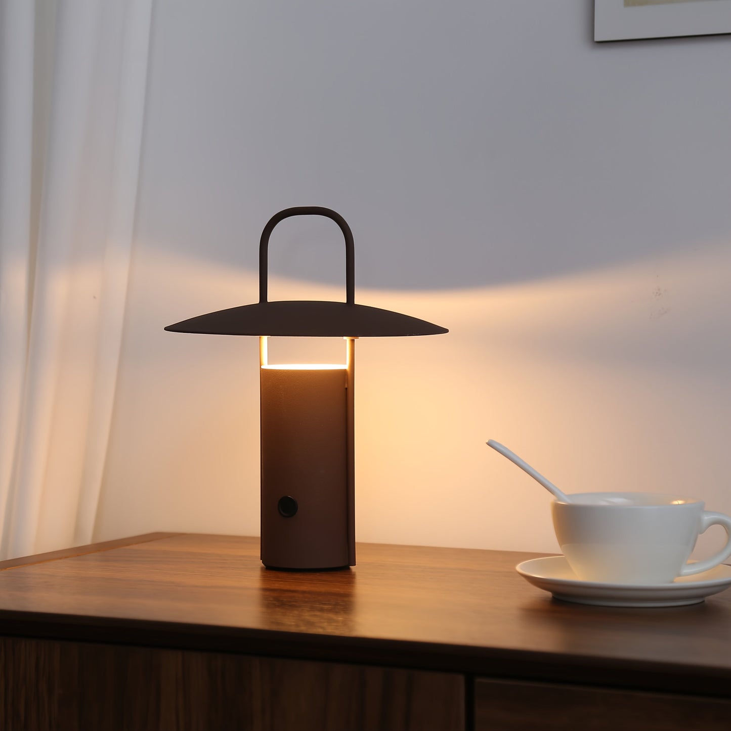 Kabellose LED-Touch-Lampe | Über USB aufladbare Tischleuchte aus Metall