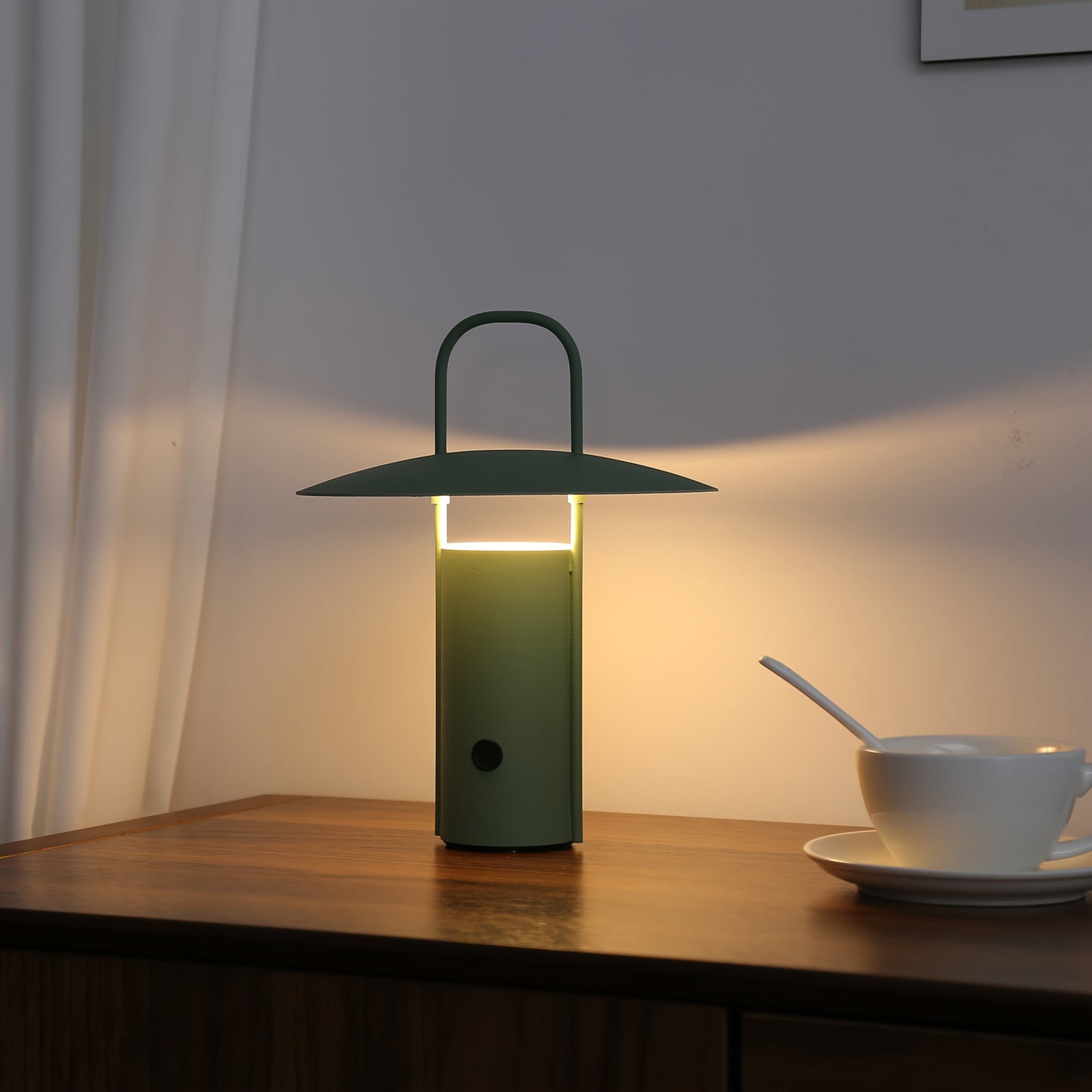 Kabellose LED-Touch-Lampe | Über USB aufladbare Tischleuchte aus Metall
