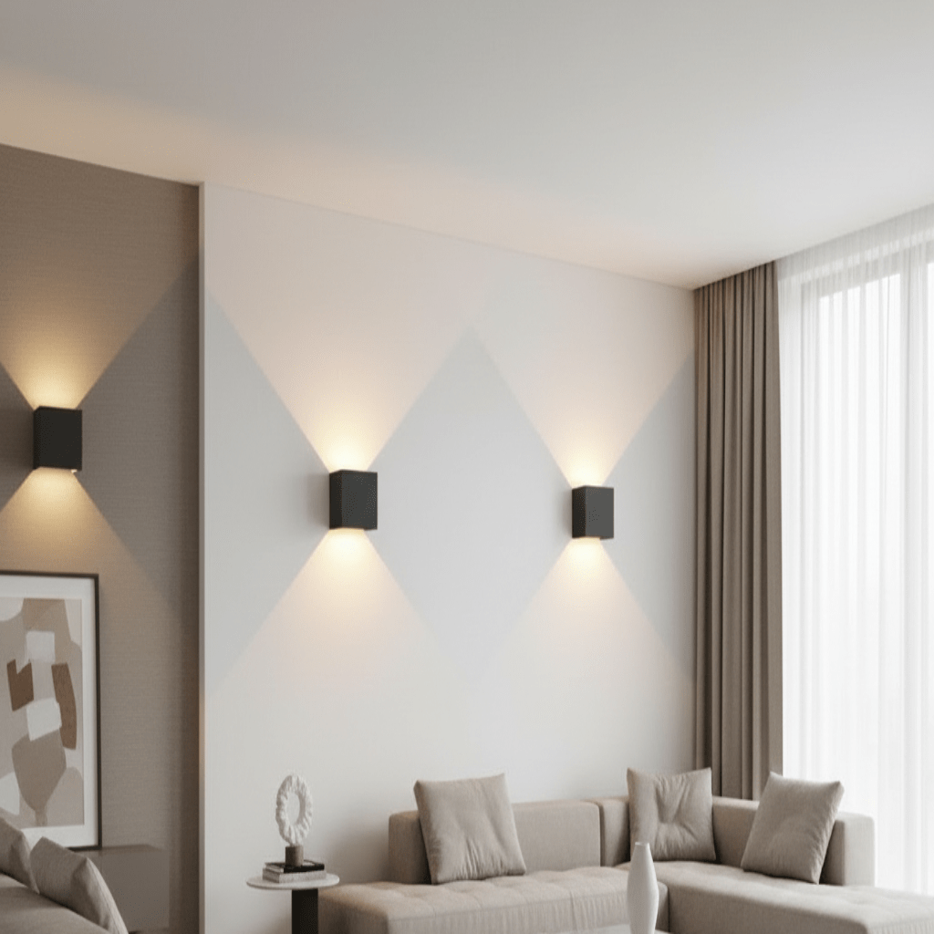Kabellose LED-Wandleuchte mit verstellbarem Lichtstrahl