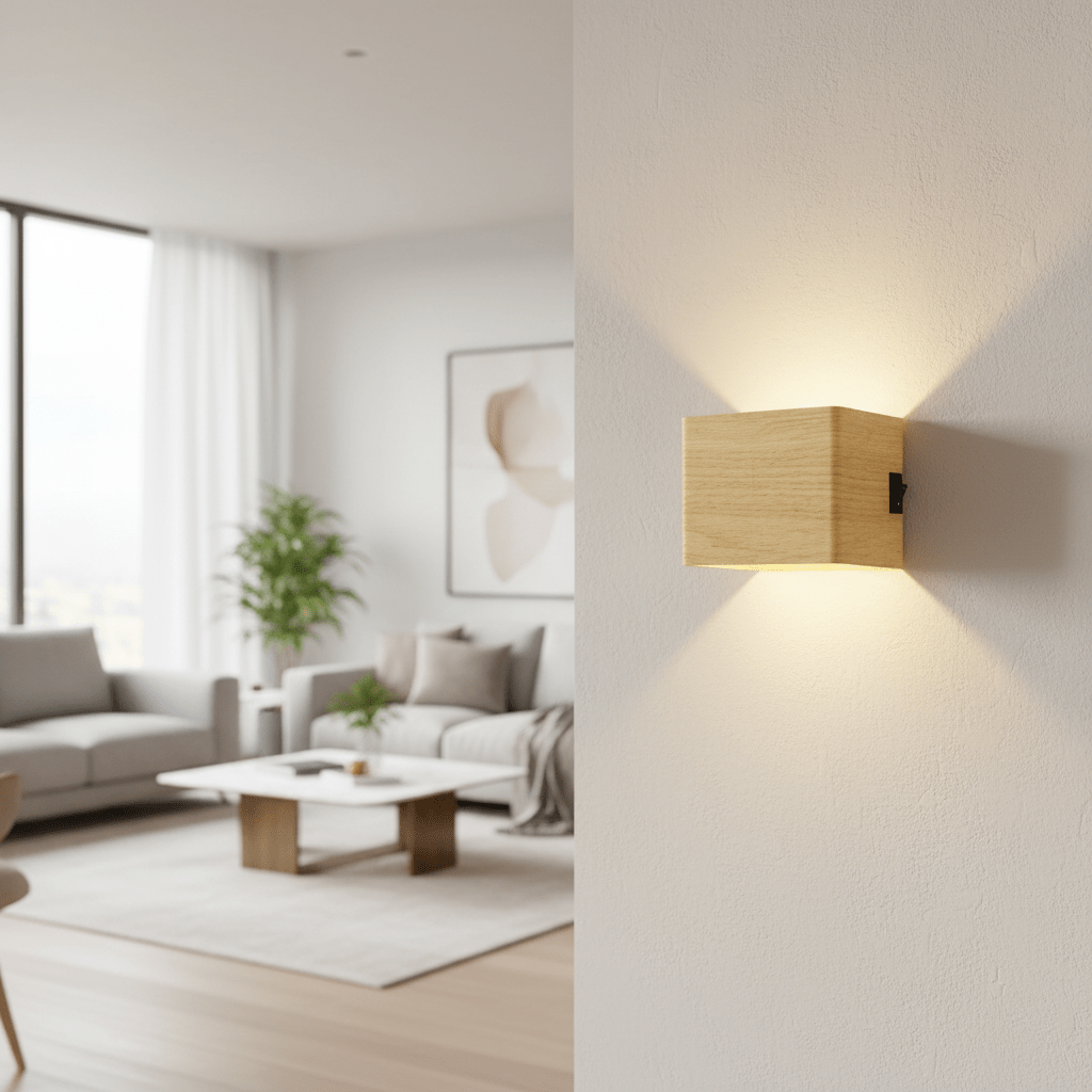 Kabellose LED-Wandleuchte mit verstellbarem Lichtstrahl