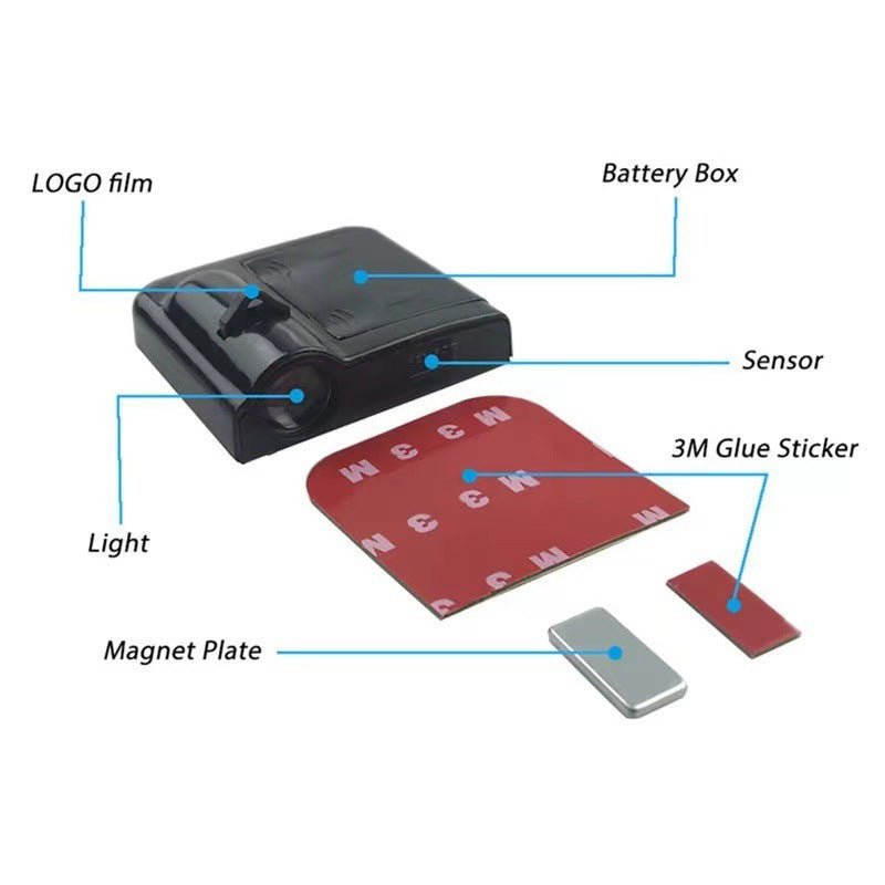 Kabelloser Logo-Projektor | LED-Einstiegsbeleuchtung
