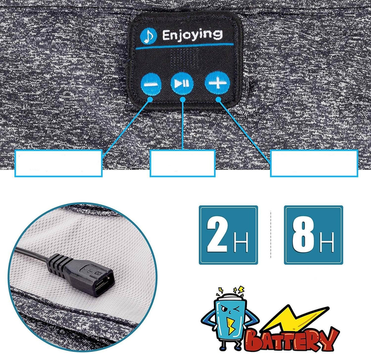 Kabelloses Bluetooth-Stirnband