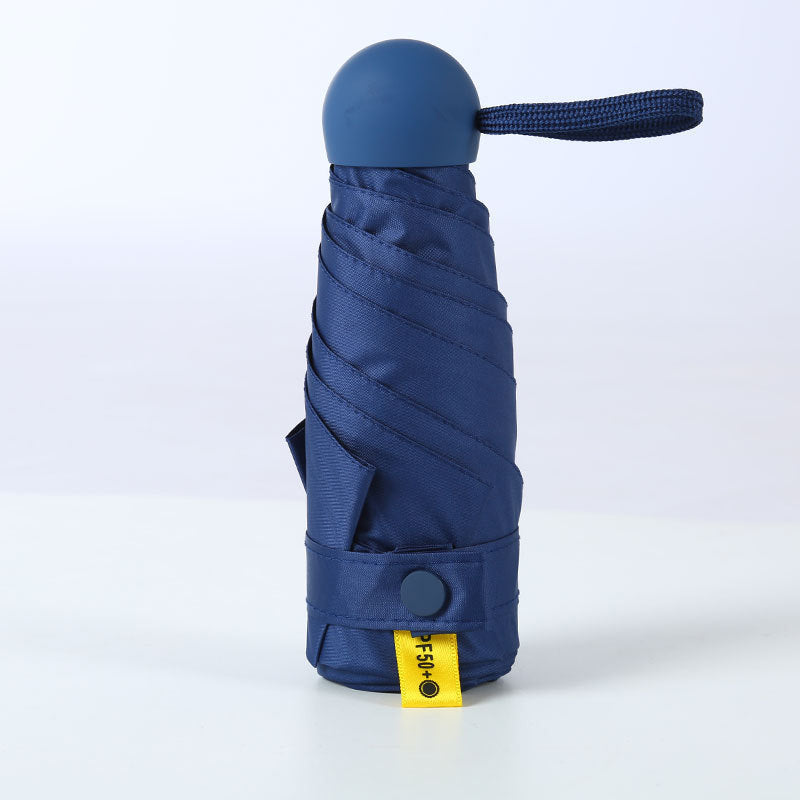 Kapsel-Taschenregenschirm mit UPF50+ UV-Schutz