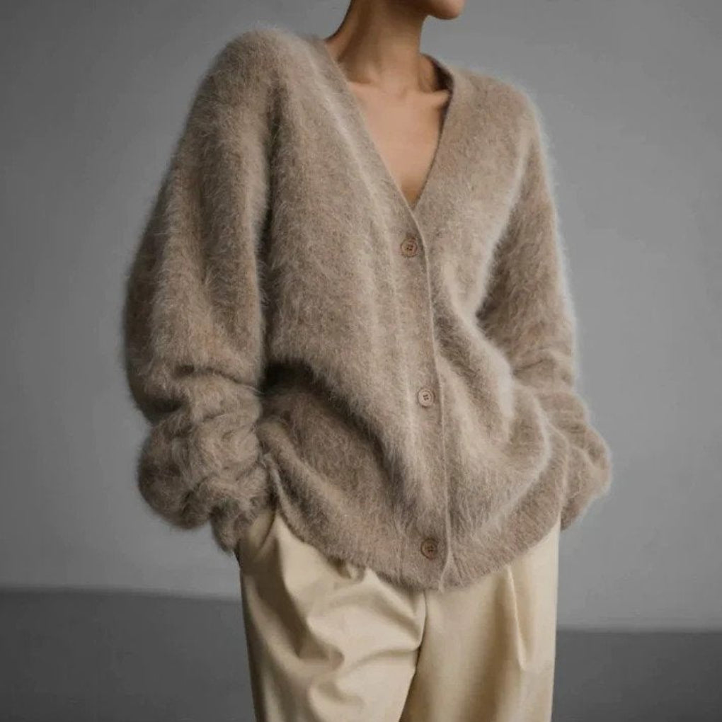 Kaschmir-Strickjacke