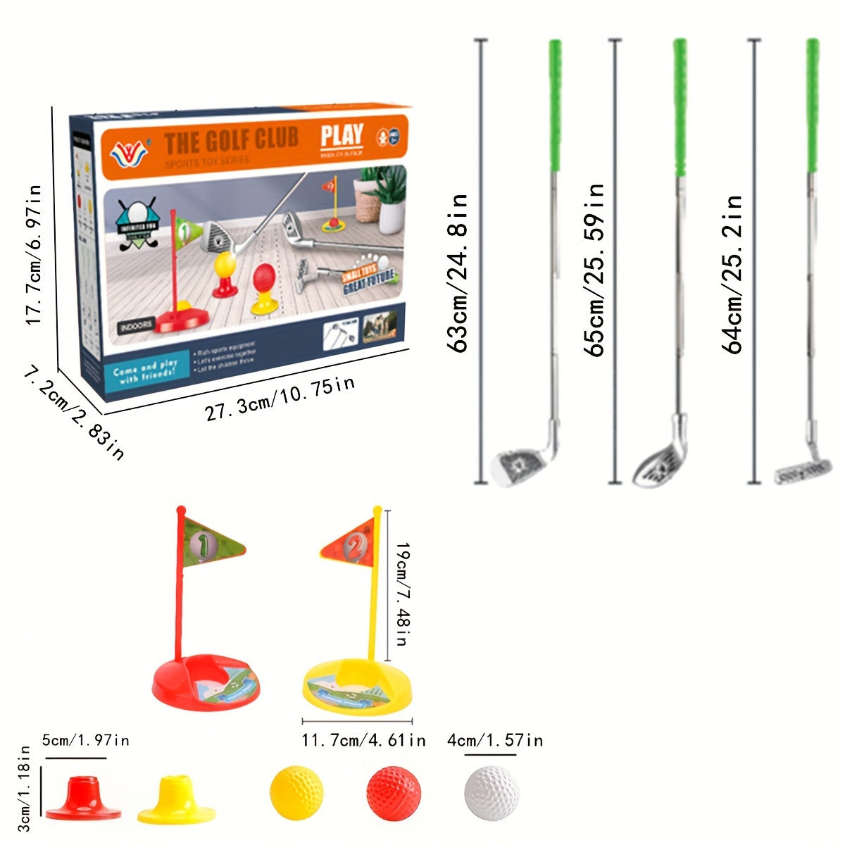 Kinder-Golfset - Verstellbare Schläger und Ziele für endlosen Spielspaß