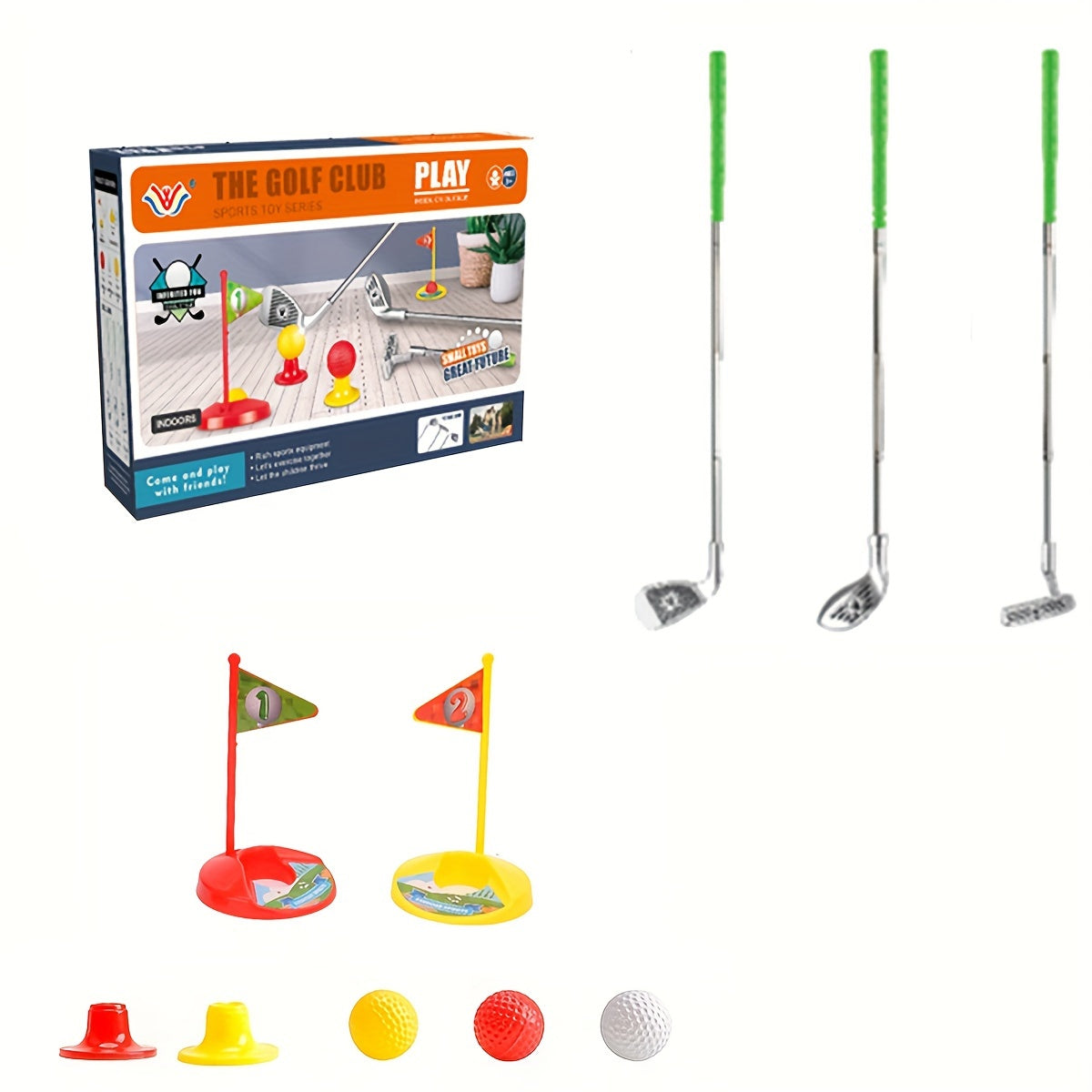 Kinder-Golfset - Verstellbare Schläger und Ziele für endlosen Spielspaß
