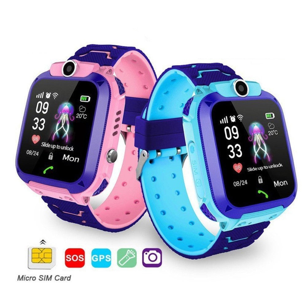 Kinder-Smartwatch mit GPS-Tracking, wasserdicht, SOS-Funktion und Sprach-Chat – ideal für Kindersicherheit und Kommunikation