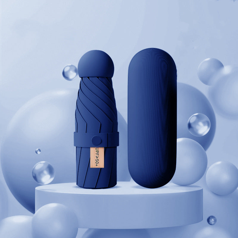 Klappbarer Damen-Regenschirm mit UV-Schutz und innovativem Mechanismus