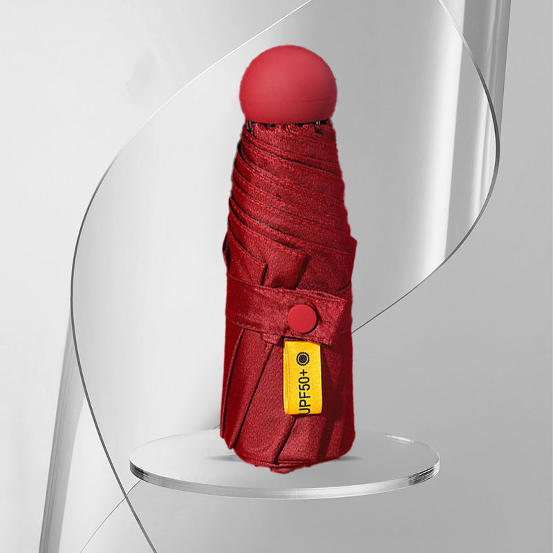 Klappbarer Damen-Regenschirm mit UV-Schutz und innovativem Mechanismus
