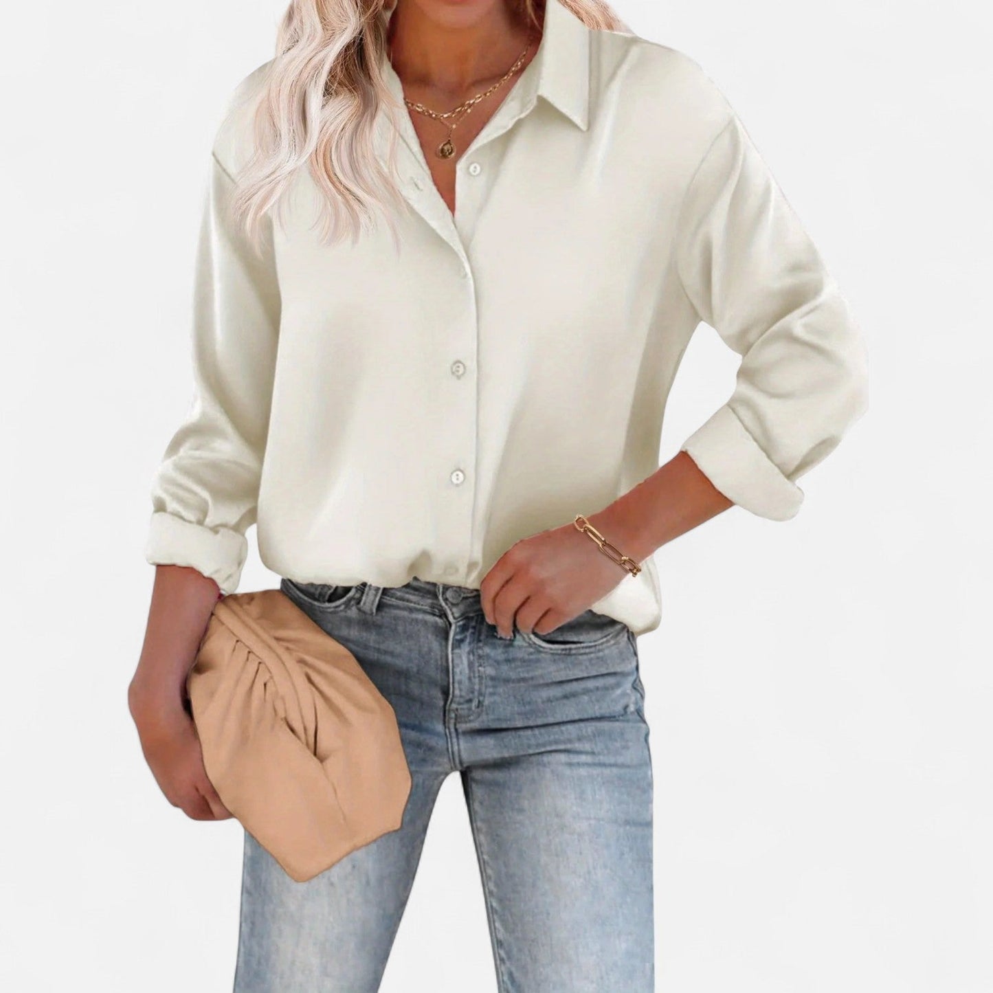 Klassische Damenbluse mit fließender Silhouette – Zeitlose Eleganz und raffinierter Komfort