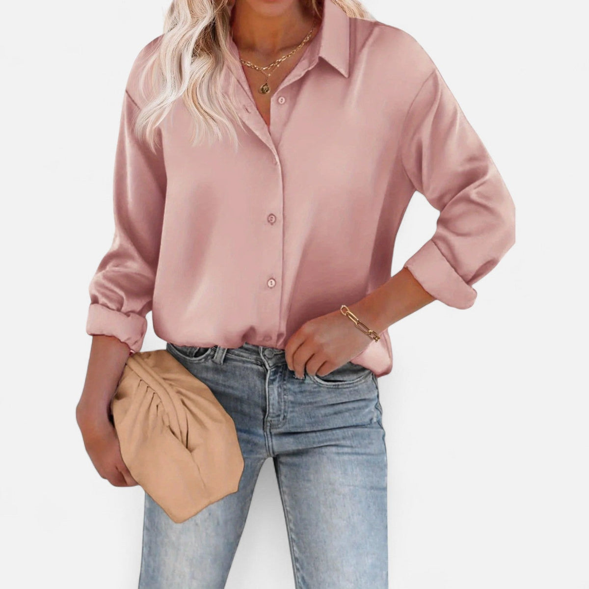 Klassische Damenbluse mit fließender Silhouette – Zeitlose Eleganz und raffinierter Komfort