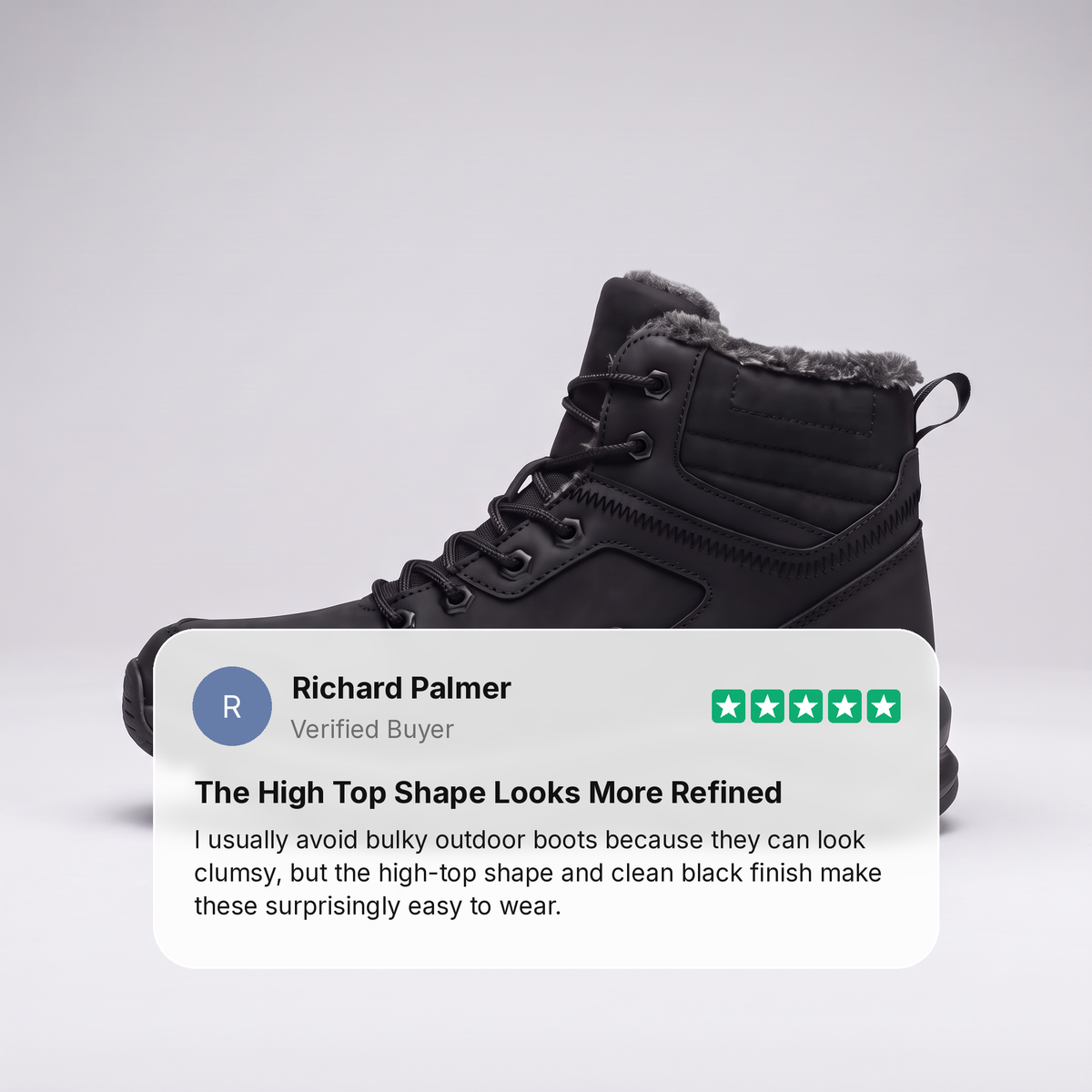 Klassische gefütterte Herren-Wanderschuhe