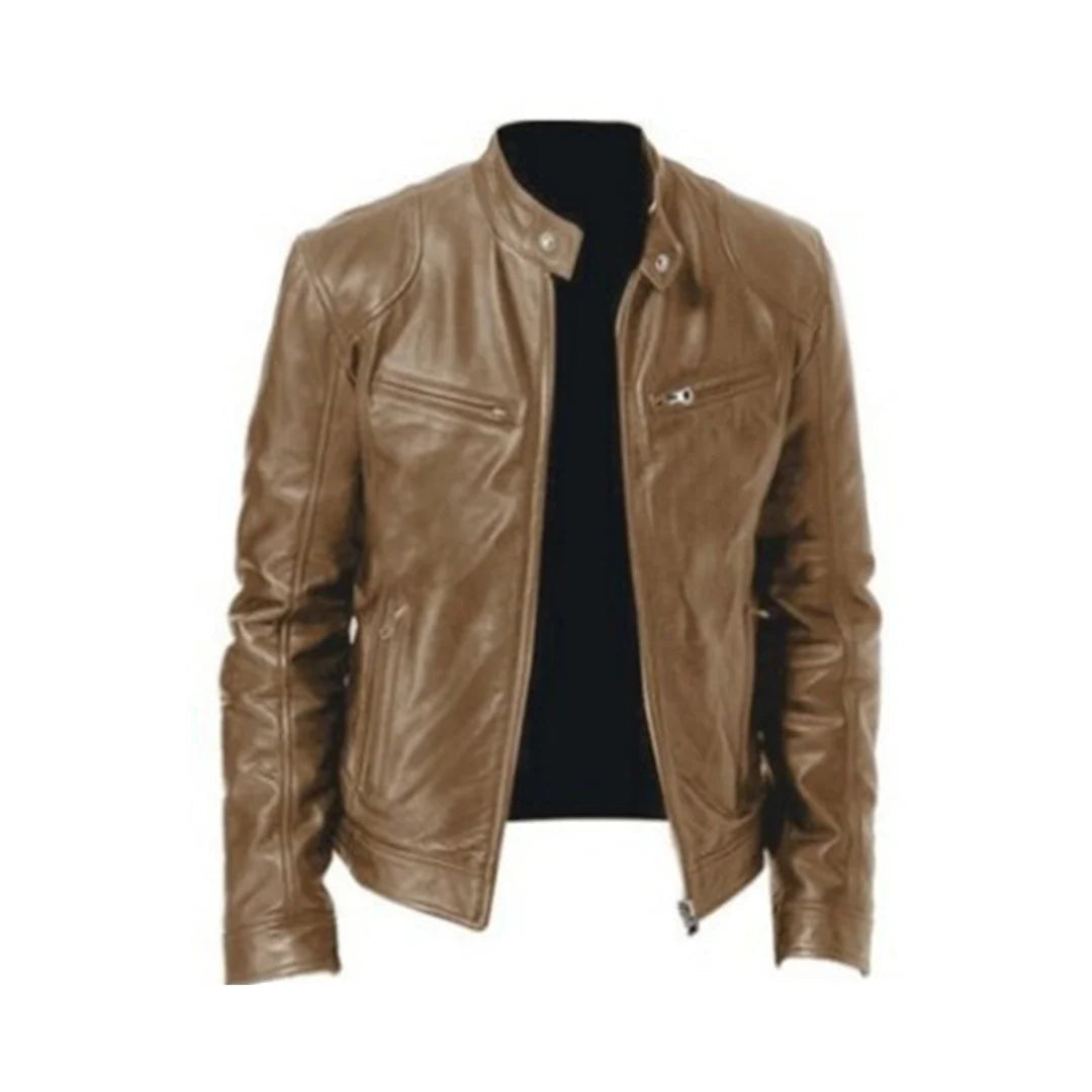 Klassische Herren-Jacke in Lederoptik