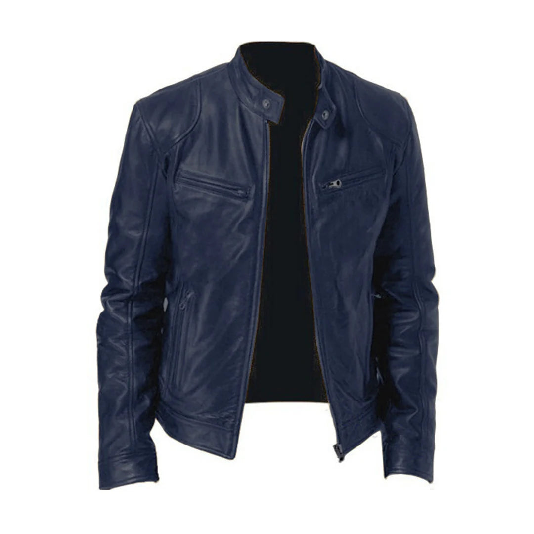 Klassische Herren-Jacke in Lederoptik