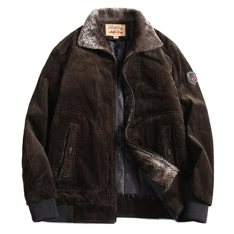 Klassische Herren-Winterjacke aus Cord