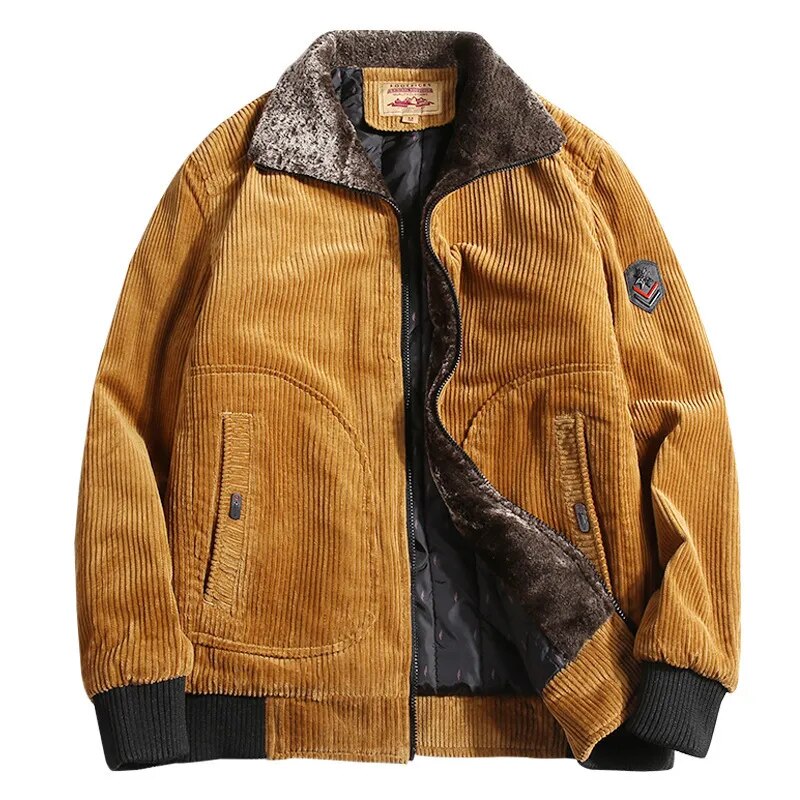 Klassische Herren-Winterjacke aus Cord