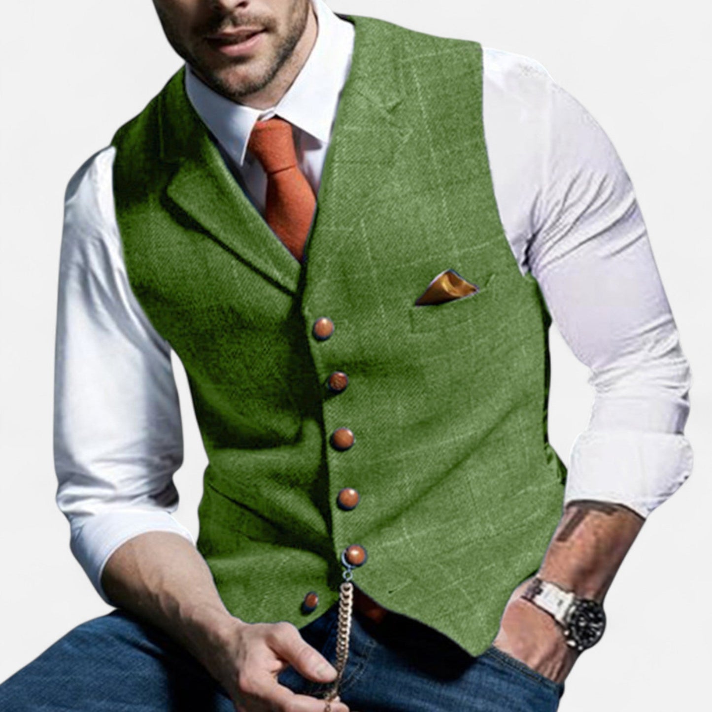 Klassische Herrenweste im Vintage-Stil