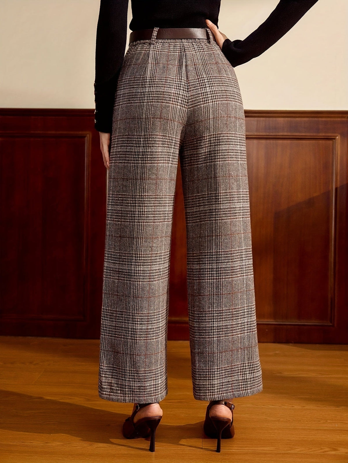 Klassische karierte Hose
