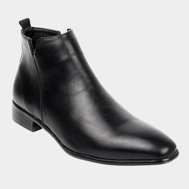 Klassische Retro-Herrenstiefeletten mit seitlichem Reißverschluss