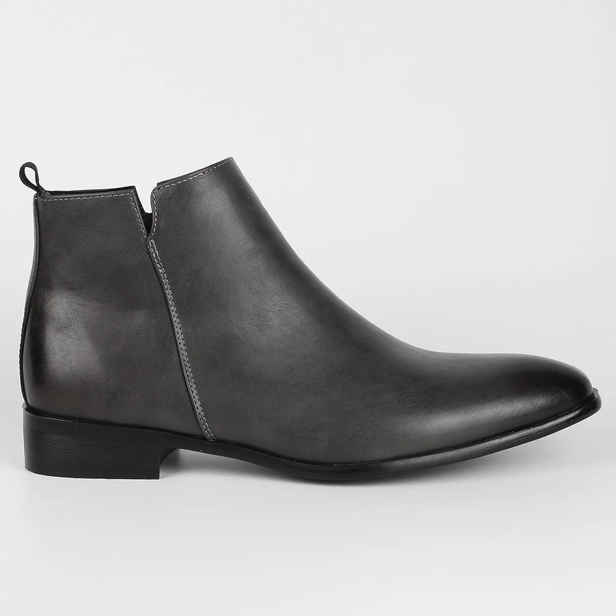 Klassische Retro-Herrenstiefeletten mit seitlichem Reißverschluss