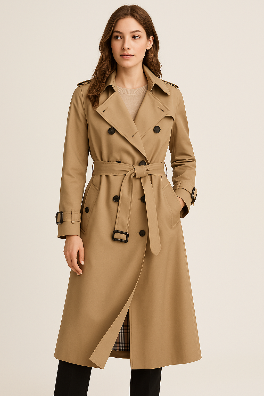 Klassischer Damen-Trenchcoat – zeitloses Design & elegante Passform