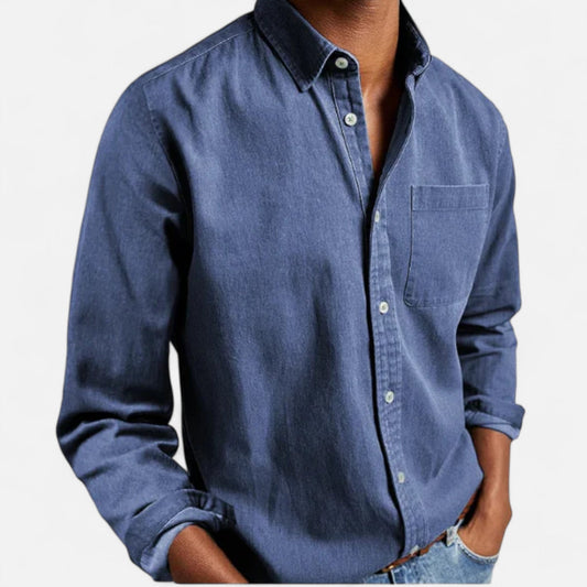 Klassisches Jeanshemd für Herren aus Premium-Baumwolle