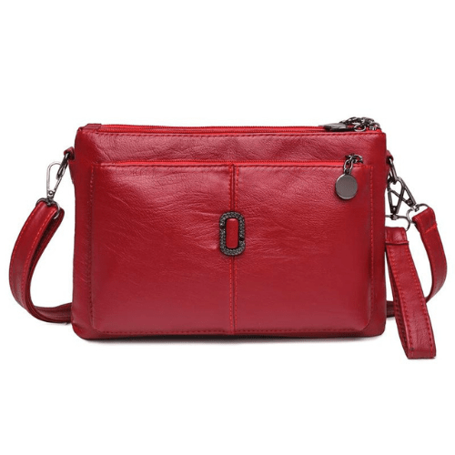 Kleine Schultertasche aus Leder für Damen | Hochwertiges Lederfinish