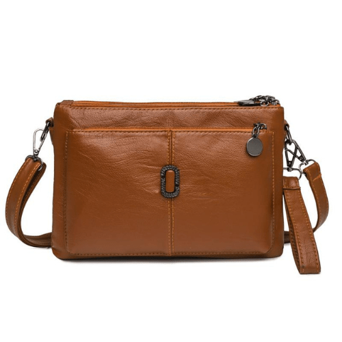 Kleine Schultertasche aus Leder für Damen | Hochwertiges Lederfinish