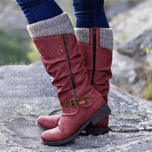 Kniehohe Slouch-Stiefel für Damen