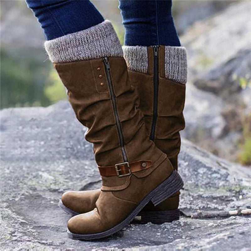 Kniehohe Slouch-Stiefel für Damen