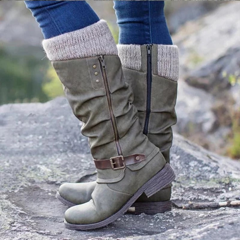 Kniehohe Slouch-Stiefel für Damen