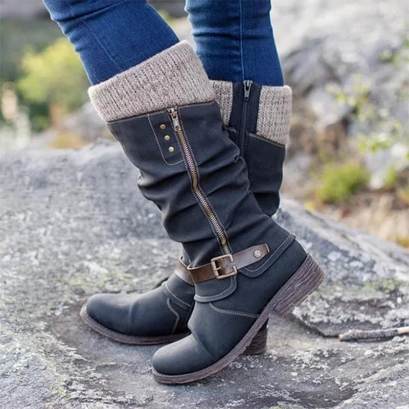Kniehohe Slouch-Stiefel für Damen
