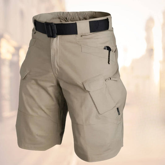 Knielange Herren-Cargoshorts mit Gürtel
