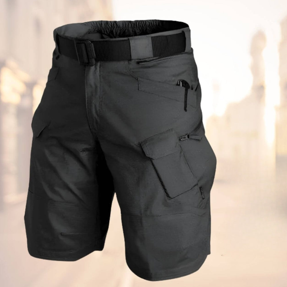 Knielange Herren-Cargoshorts mit Gürtel