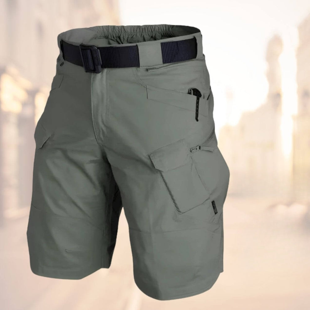 Knielange Herren-Cargoshorts mit Gürtel