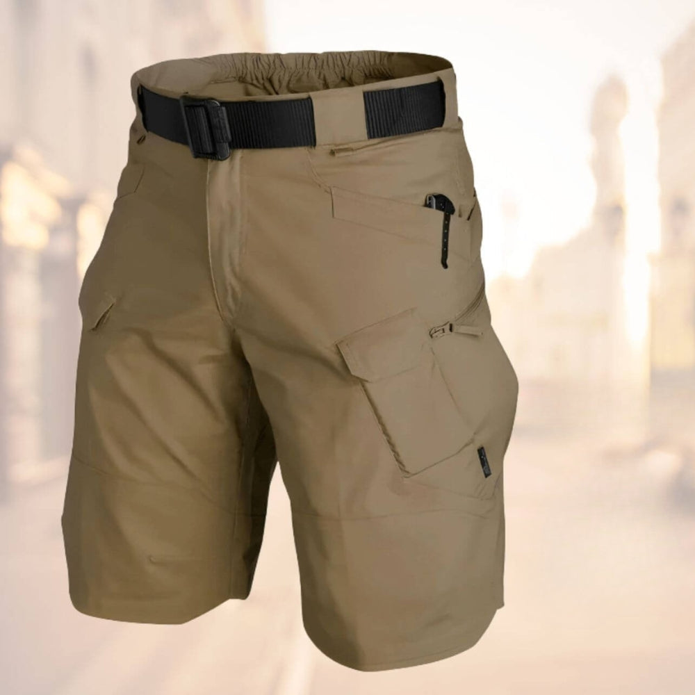 Knielange Herren-Cargoshorts mit Gürtel