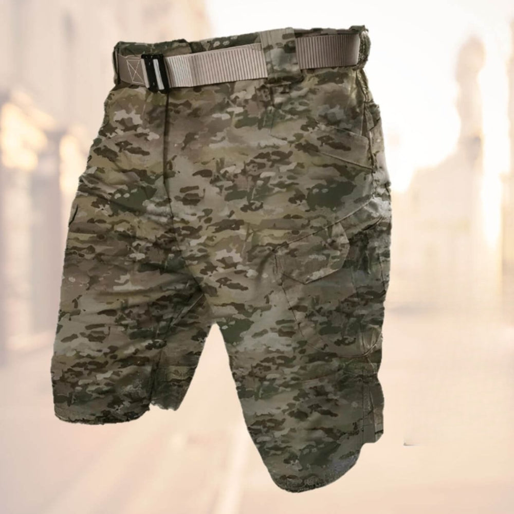Knielange Herren-Cargoshorts mit Gürtel